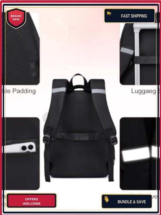 College Laptop Backpack for Women Teen Girls Daypack High School Travel main image 4